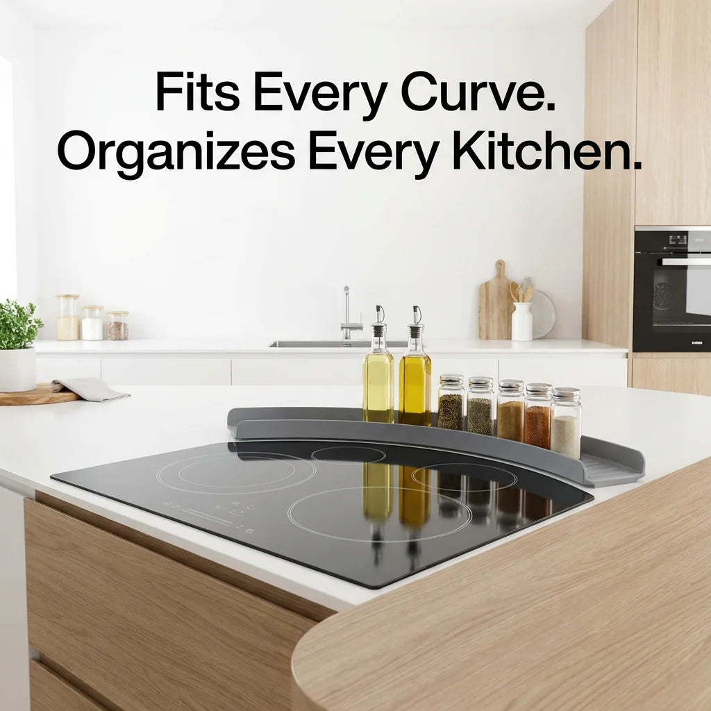 KitchenFlex™ Universal Silicone Magnetic Stove Shelf (Flexible Fit)