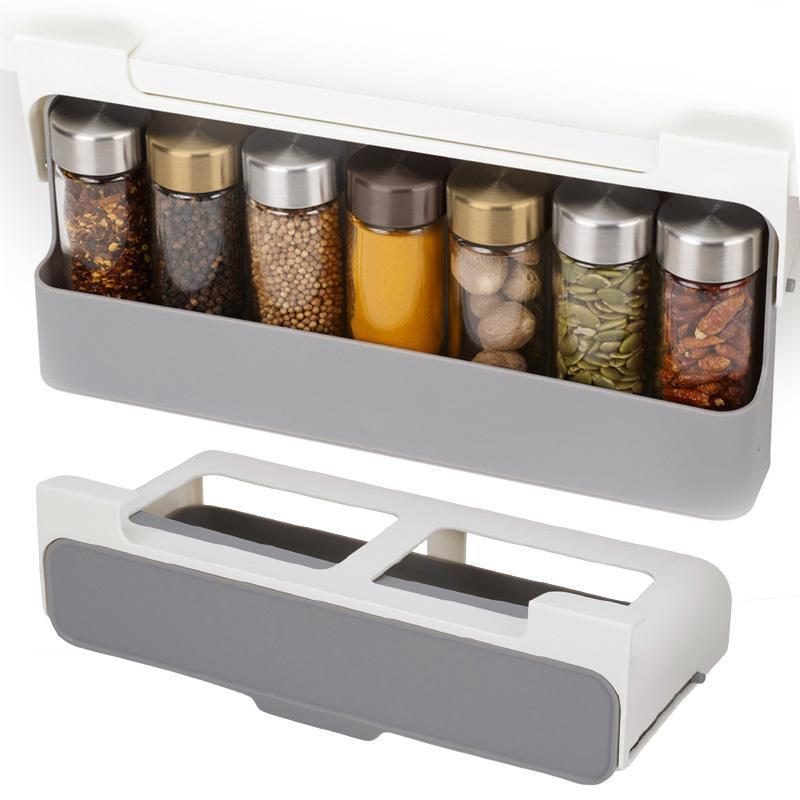 KitchenFlex™ Under-Shelf Pull-Out Spice Organizer