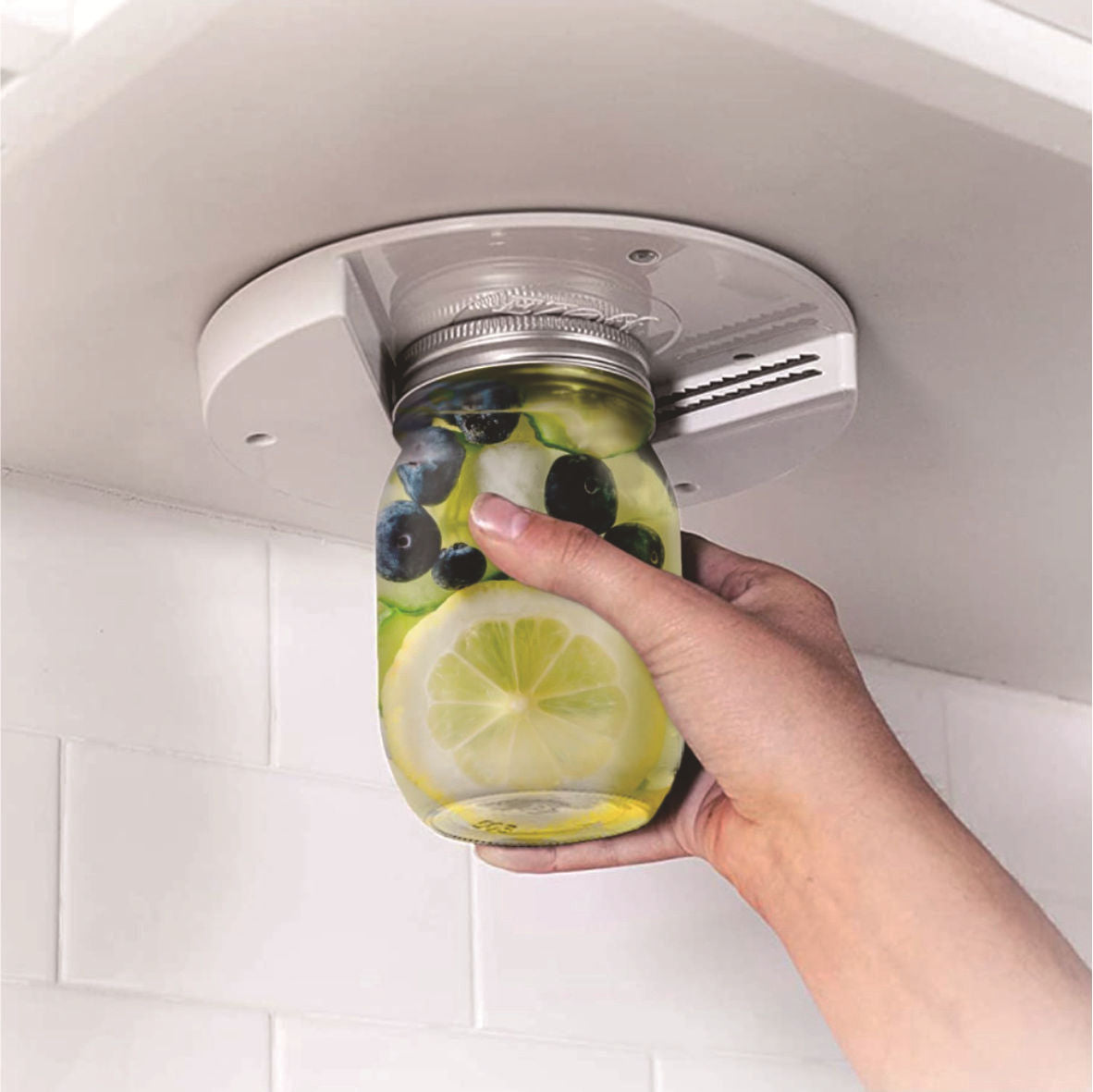 KitchenFlex™ Under-Cabinet Jar Opener (Invisible Grip)